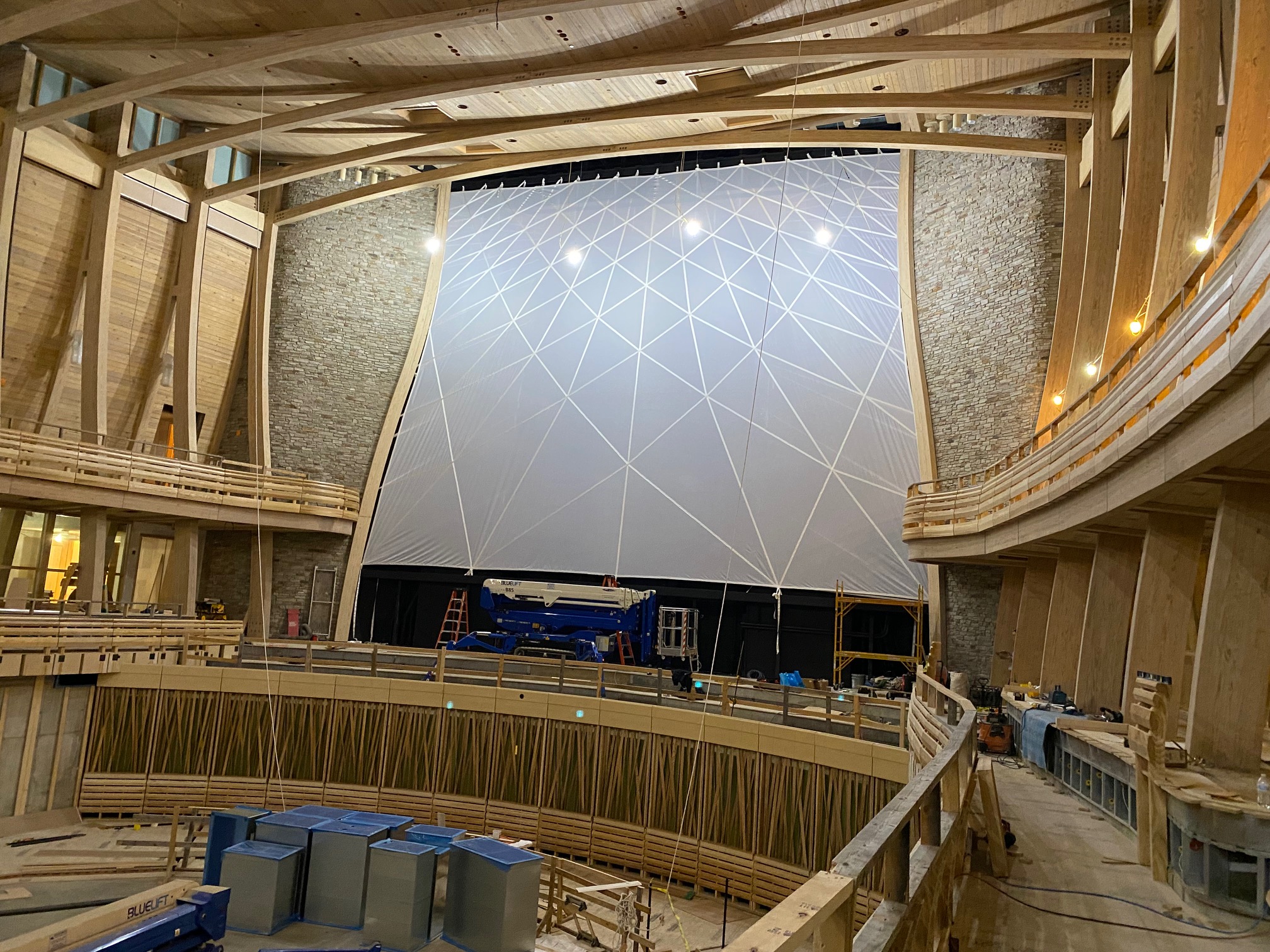 Groton Hill Music School — interior woodwork view 8